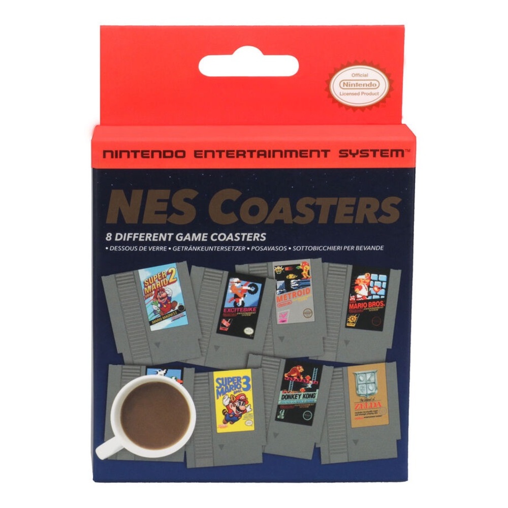NWT! NES Coasters, Nintendo NES Cartridge Coasters, Set of 8